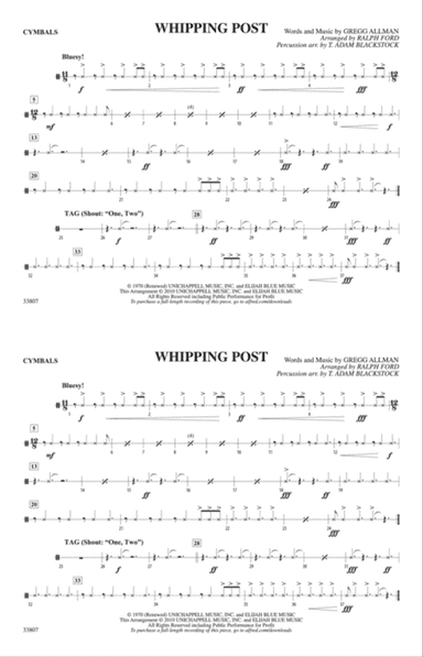 Whipping Post: Cymbals