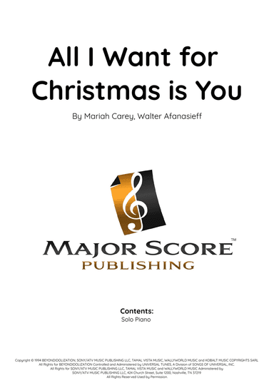 All I Want For Christmas Is You