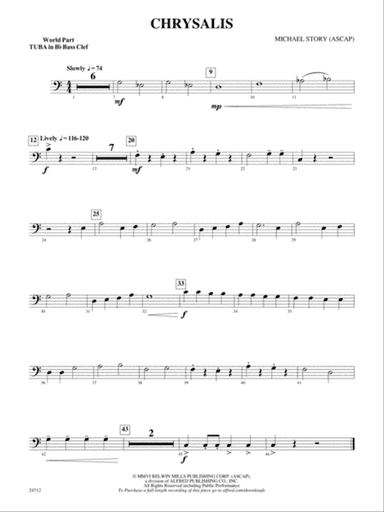 Chrysalis: (wp) B-flat Tuba B.C.