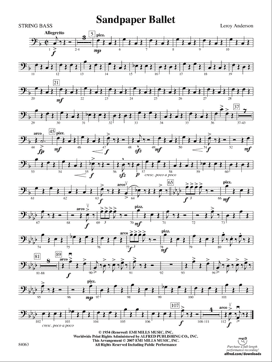 Sandpaper Ballet: String Bass