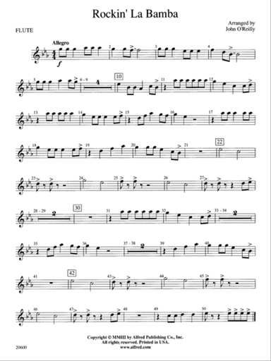 Rockin' La Bamba: Flute