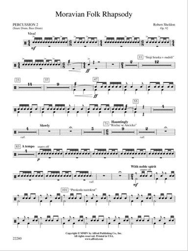 Moravian Folk Rhapsody: 2nd Percussion