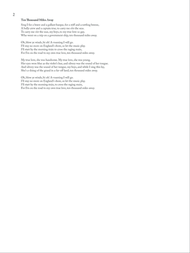 Ten Thousand Miles Away (Downloadable)