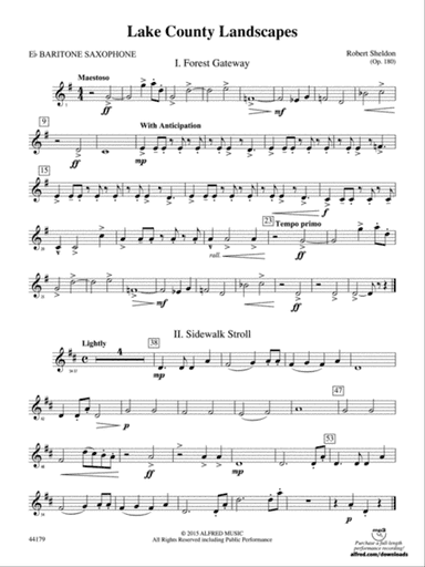 Lake County Landscapes: E-flat Baritone Saxophone