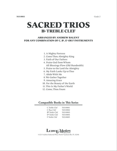 Sacred Trios (B-flat Treble Clef)