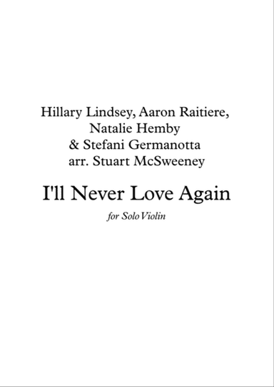I'll Never Love Again