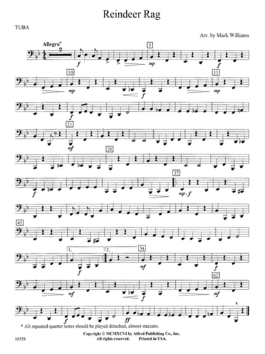 Reindeer Rag: Tuba