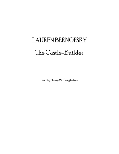 THE CASTLE-BUILDER (low voice) - score and cornet part