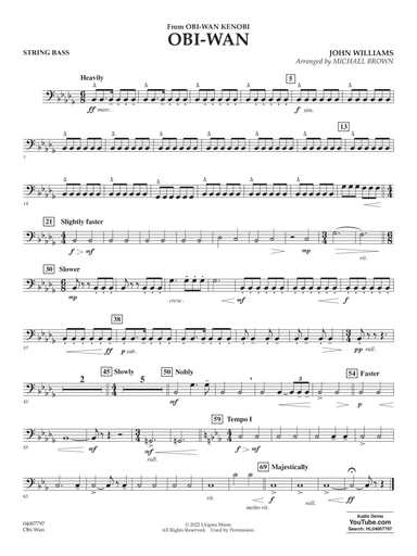 Obi-Wan (arr. Michael Brown) - String Bass