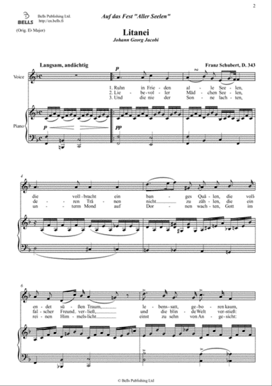 Litanei (D. 343) (F Major)