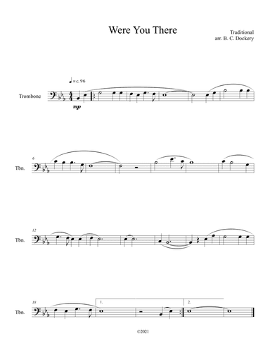 Were You There (Trombone Solo)