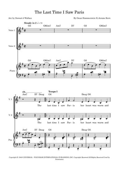 The Last Time I Saw Paris