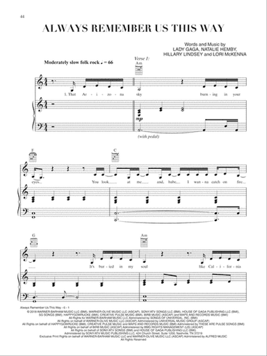 Always Remember Us This Way (from A Star Is Born)