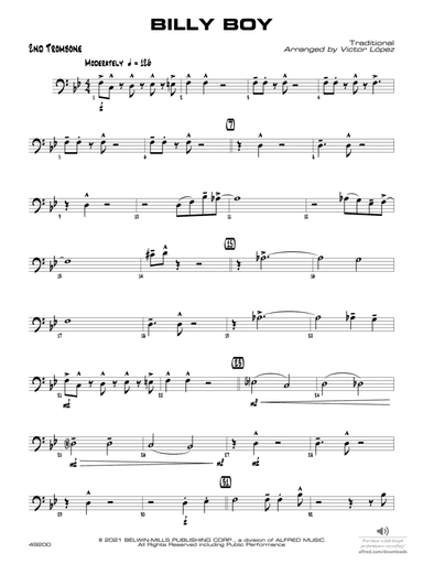 Billy Boy: 2nd Trombone