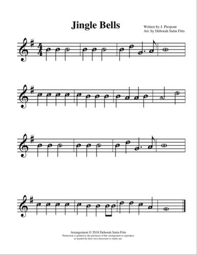 Jingle Bells for Recorder