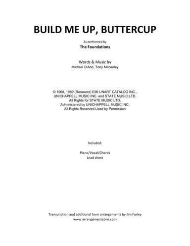 Build Me Up, Buttercup