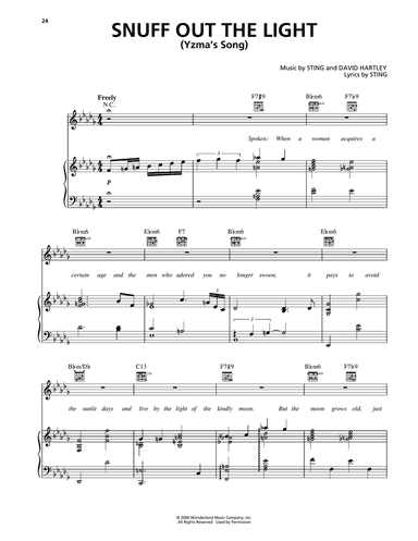 Snuff Out The Light (Yzma's Song) (from The Emperor's New Groove)