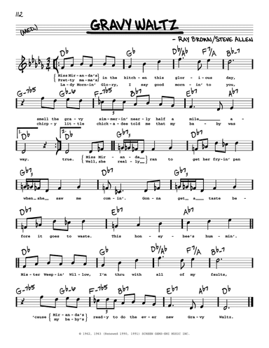 Gravy Waltz (High Voice)