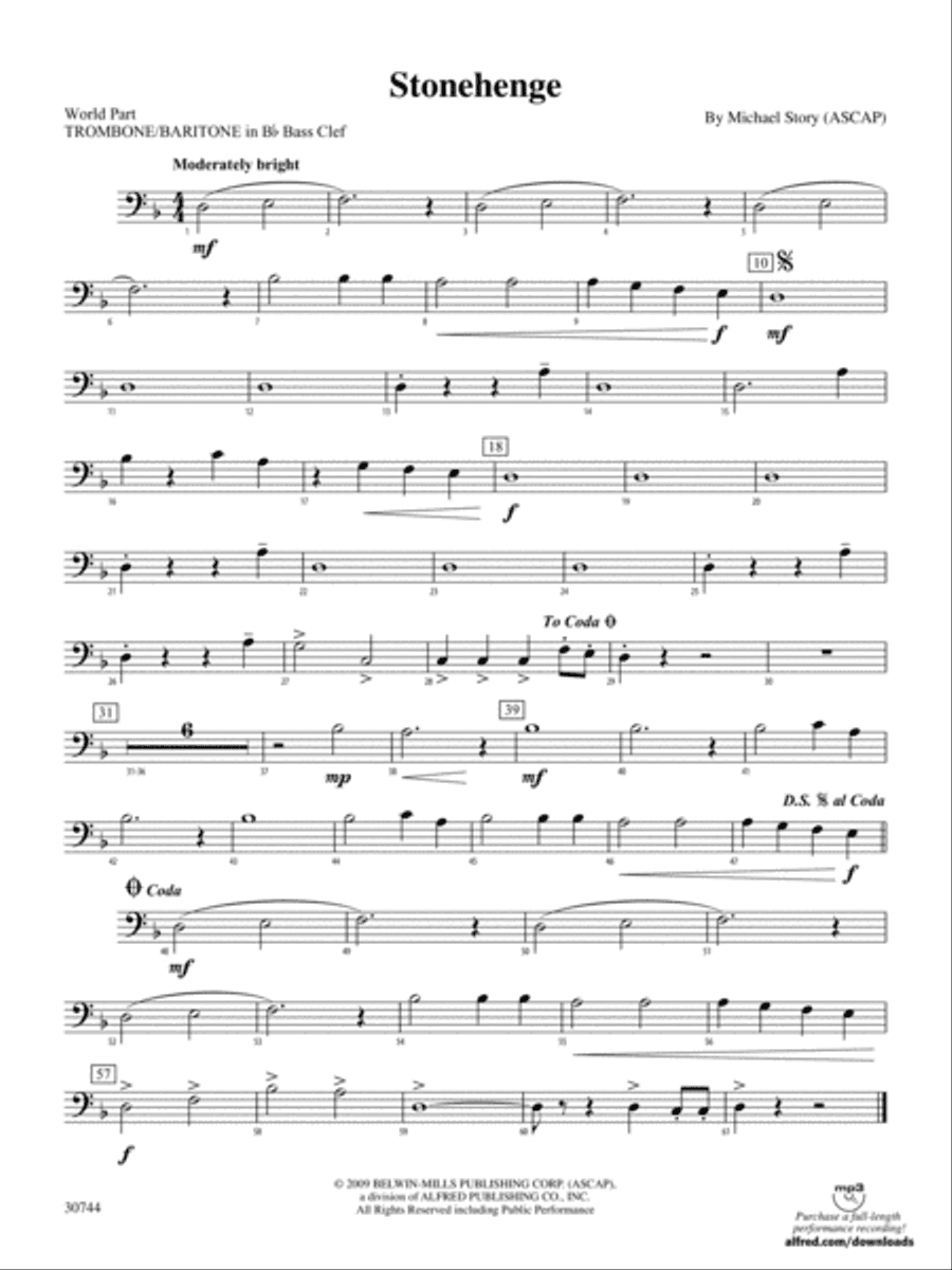 Stonehenge: (wp) 1st B-flat Trombone B.C.
