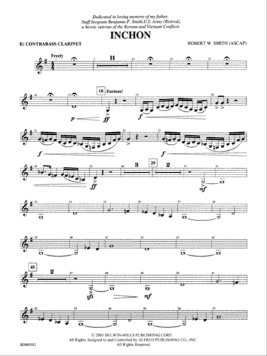 Inchon: E-flat Contrabass Clarinet