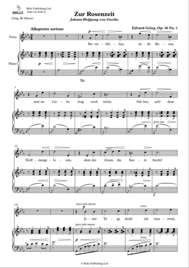 Zur Rosenzeit, Op. 48 No. 5 (C minor)