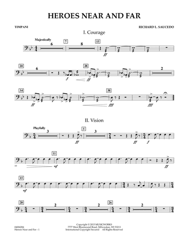 Heroes Near and Far - Timpani