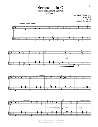 Serenade In C, Op. 48, Second Movement ("Waltz") Excerpt