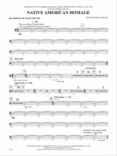 Native American Homage: 5th Percussion