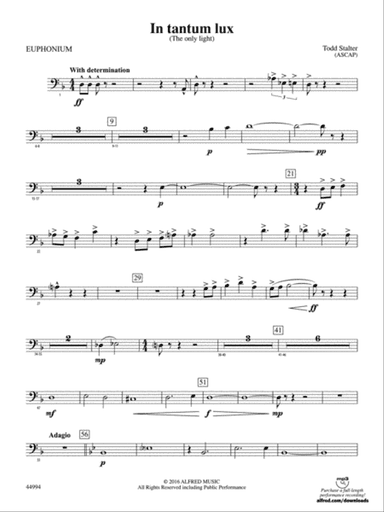 In tantum lux: Baritone B.C.