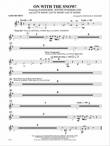On with the Snow!: 3rd B-flat Trumpet