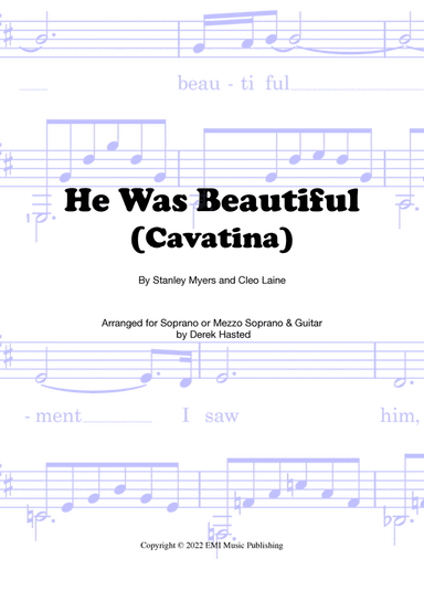 He Was Beautiful