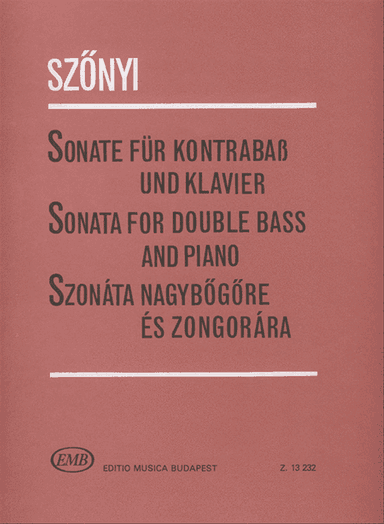Sonate fĂĽr Kontrabass und Klavier