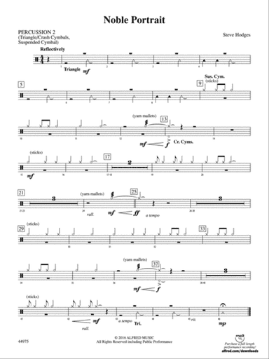 Noble Portrait: 2nd Percussion