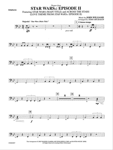 Star Wars: Episode II Attack of the Clones: Timpani