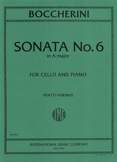 Sonata No. 6 In A Major