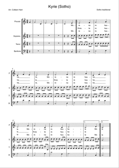 Kyrie (SeSotho) arr. Colleen Hart