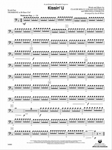 Kissin' U: (wp) 1st B-flat Trombone B.C.
