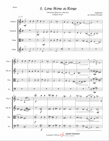 Low How a Rose String Quartet - ADVANCED