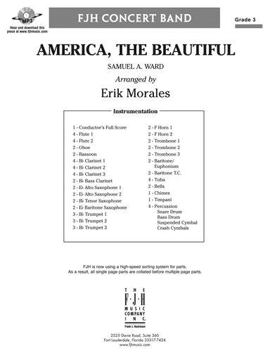 America, The Beautiful: Score
