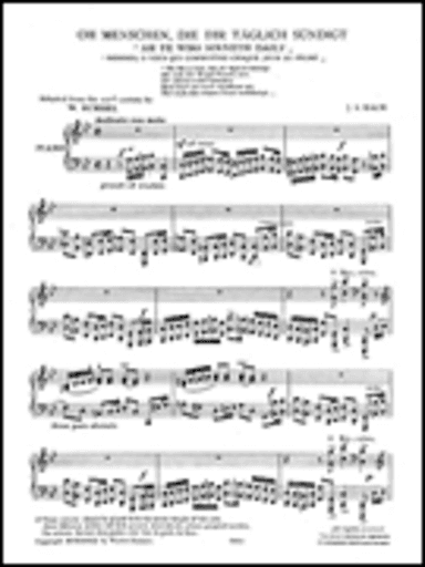 J.S.Bach/Walter Rummel: Ah Ye Who Sinneth Daily