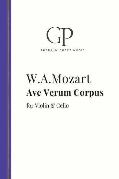 Mozart, Ave Verum Corpus for Violin & Cello (String Duo)