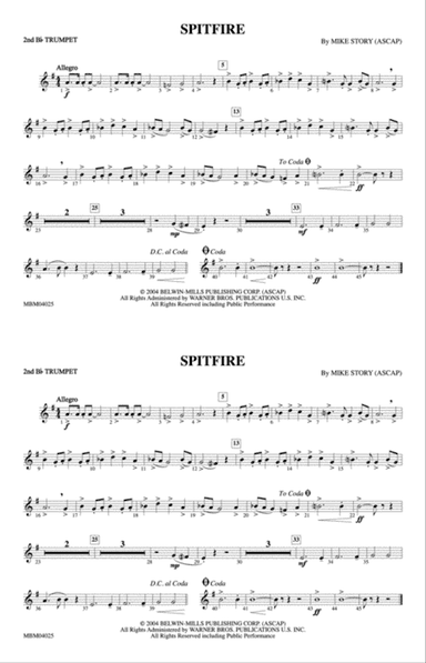 Spitfire: 2nd B-flat Trumpet