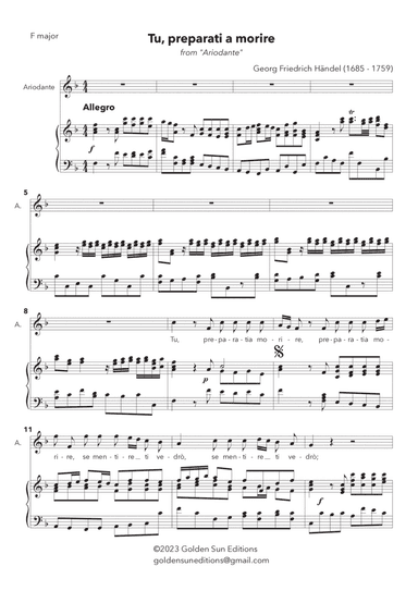 Tu, preparati a morire (F major)