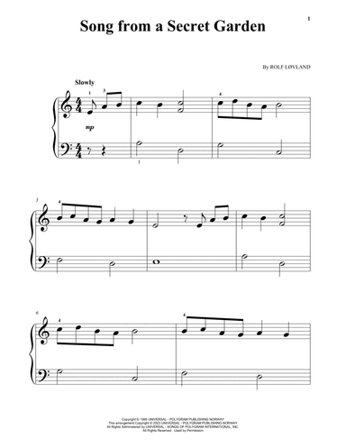 Song From A Secret Garden