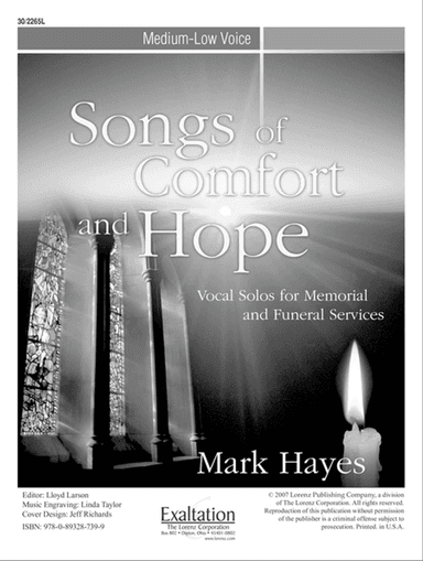 Songs of Comfort and Hope - Medium-low Voice