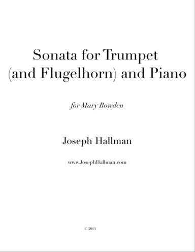 Sonata for Trumpet and Piano (score)