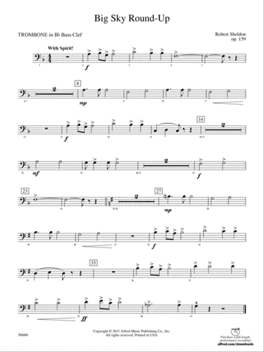 Big Sky Round-Up: (wp) 1st B-flat Trombone B.C.