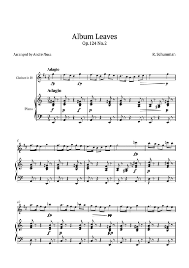Album Leaves Op.124 No.2