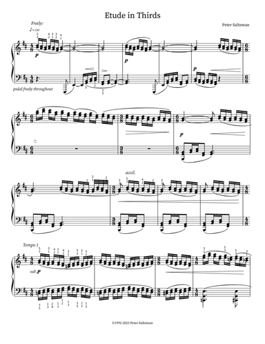 Etude in Thirds