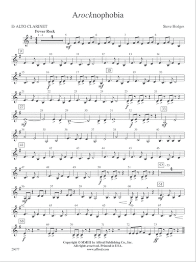 Arocknophobia: E-flat Alto Clarinet